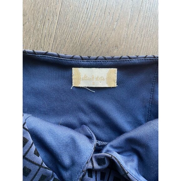 Altard State A-Line Navy Dress with Velvet Diamond Shapes Size Small - Picture 5 of 7